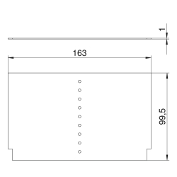 Przegroda separująca do HoverCube OBO BETTERMANN VH-4 TW 6109832