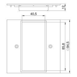 Ramka montażowa czysta biel OBO BETTERMANN  VH-P5 RW 6109835