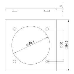 Ramka montażowa czysta biel OBO BETTERMANN VH-P3 RW 6109837