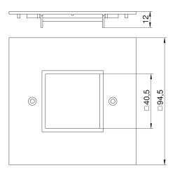 Ramka montażowa żółta OBO BETTERMANN VH-P4 6109840