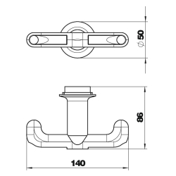 Hak mocujący do HoverCube OBO BETTERMANN VH-GH 6109845