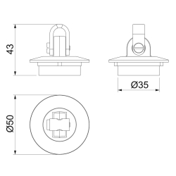 Elemen zawieszający do HoverCube OBO BETTERMANN VH-AH 6109847