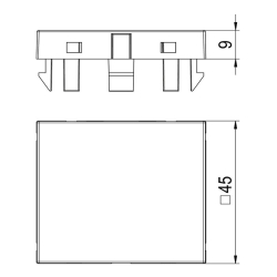 Zaślepka 1 moduł czysta biel OBO BETTERMANN ADP-B RW1 6117406