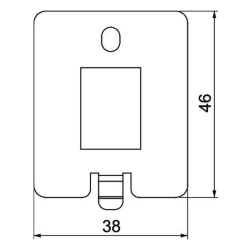 Ramka teleinformatyczna UDHOME2 A OBO BETTERMANN DTP UH1 A 7368490