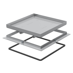 Rama kasetonowa rewizyjna obciążenie 2T do podłogi technicznej OBO BETTERMANN RK SL2 V2 40 250-3 stal nierdzewna 40 mm