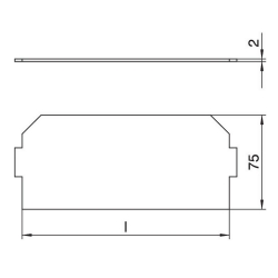 Osłona pustego miejsca do kaset zasilających OBO BETTERMANN LPA GB2 7407588