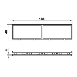 Ramka montażowa OBO BETTERMANN MT45V 2+2 7408682