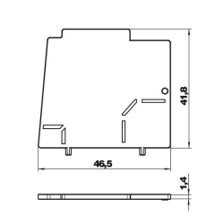 Przegroda OBO BETTERMANN MT45V TW 7408693