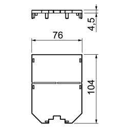 Zaślepka do UT3 i UT4 OBO BETTERMANN UT34 P0 7408745