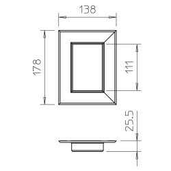 Osłona sufitowa OBO BETTERMANN G-AWAG70110RW 6278840 czysta biel 9010