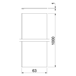 Przegroda do kolumn zasilających  typu ISS130130 OBO BETTERMANN TW130130 63mm 6286835