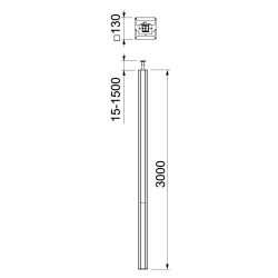 Kolumna zasilająca 3000 mm OBO BETTERMANN ISS130130RW 6289407 aluminium i czysta biel 9010