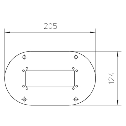 Płyta podłogowa do ISST70140 i ISSOG70140 OBO BETTERMANN ISSBP70140RW 205 mm 6290120 czysta biel 9010