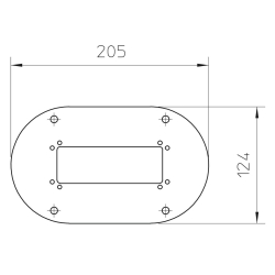 Płyta podłogowa do ISST70140 i ISSOG70140 OBO BETTERMANN ISSBP70140RW 205 mm 6290124 białe aluminium 9006