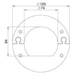 Panel sufitowy do ISSRM45 OBO BETTERMANN WAGRM45 6290264 czysta biel 9010