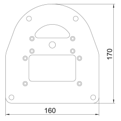 Płyta podłogowa do ISS110100R OBO BETTERMANN ISSBP110100WA 170 mm 6290331 czysta biel 9010