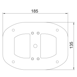 Płyta podłogowa do ISSDM45 OBO BETTERMANN ISSBPDM45RW 6290347