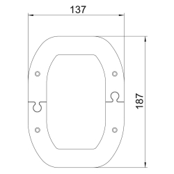 Panel sufitowy do ISSDM45 OBO BETTERMANN WAGDM45 6290387 czysta biel 9010