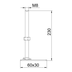 Element regulujący wysokość 260 mm - 310 mm OBO BETTERMANN RK NEV2 230 7405818