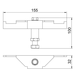 Wsporniki do dużych obciążeń OBO BETTERMANN DSSL2 105 7410583