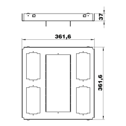 Pokrywa montażowa OBO BETTERMANN MT350-3 3BSRKFA2 7428095