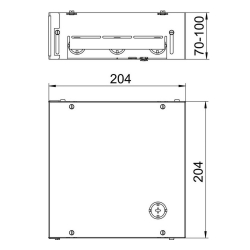 Puszka podpodłogowa OBO BETTERMANN UDHOME BOX 4 7427430