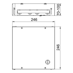 Puszka podpodłogowa OBO BETTERMANN UDHOME BOX 9 7427432