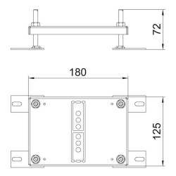 Element podwyższający OBO BETTERMANN HE60 UDL2-80 7408568