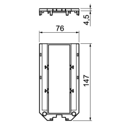 Ramka montażowa do UT4 OBO BETTERMANN UT4 P3 7408761