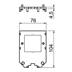 Ramka montażowa do UT3 i UT4 OBO BETTERMANN UT34 D2 7408785