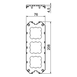 Ramka montażowa do UT4 OBO BETTERMANN UT4 D3 7408789