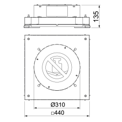 Puszka okrągła do podłóg betonowych dla GES9 OBO BETTERMANN IBD 35038 R9 7399856 135 mm