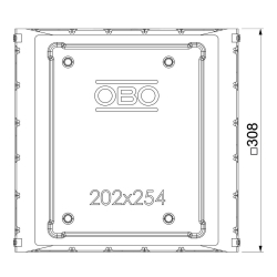 Puszka podpodłogowa dla GES6 OBO BETTERMANN UDSPD 9035 6 7400350