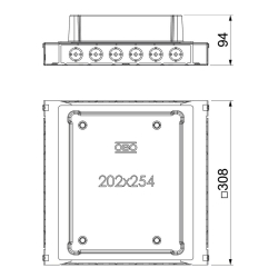 Puszka podpodłogowa dla GES6 OBO BETTERMANN UDSSD 25038 6 7400351