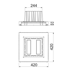 Puszka podpodłogowa dla GES9 OBO BETTERMANN UDSSD 35048 9 7400417